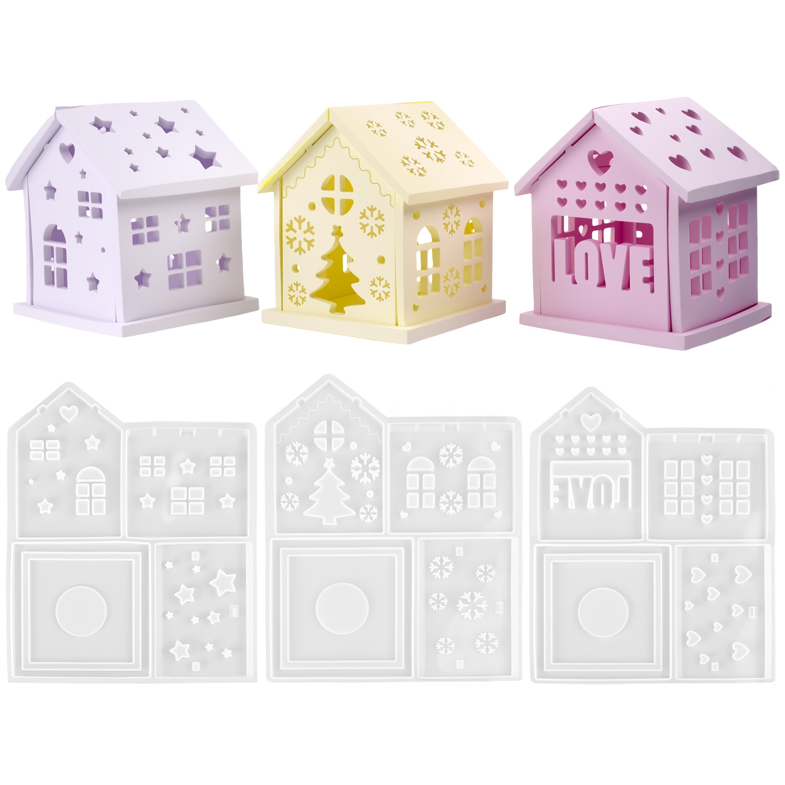 3D House แม่พิมพ์ซิลิโคน DIY C - Candle Making Tutorial บทวิจารณ์และราคา