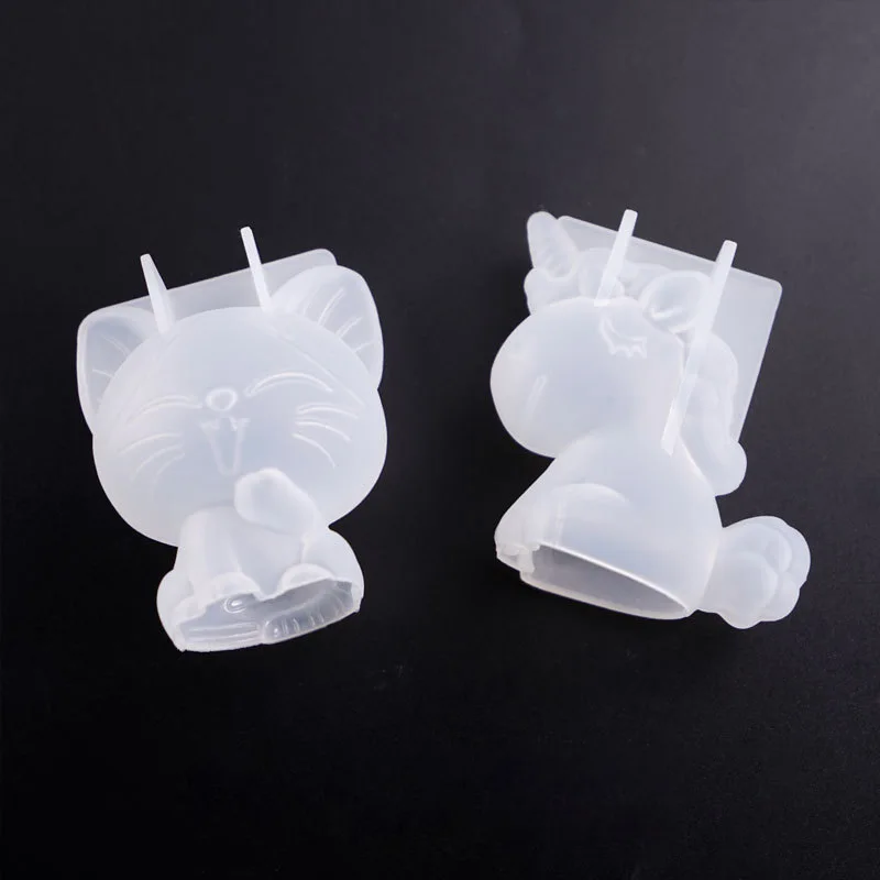 3D เรขาคณิตซิลิโคนยูนิคอร์นแมว - Candle Making Tutorial บทวิจารณ์และราคา