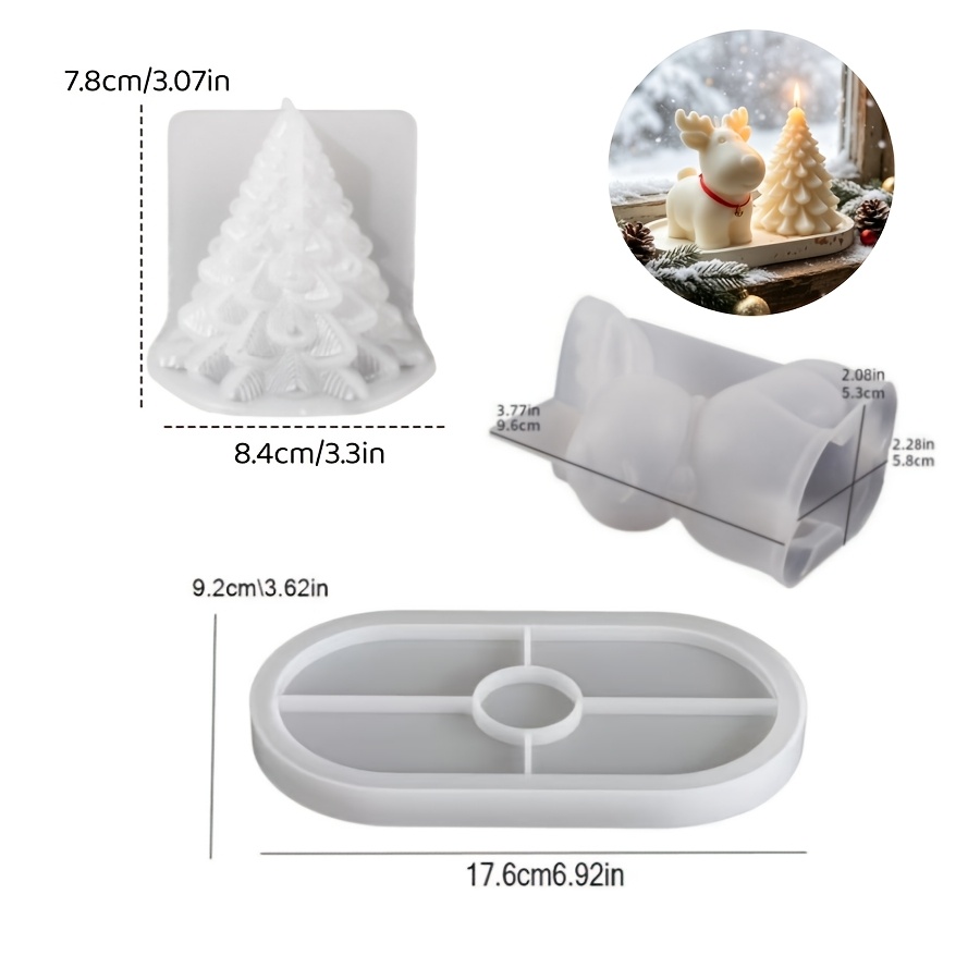 ชุดแม่พิมพ์ซิลิโคนดินเหนียว 3  - Candle Making Kits บทวิจารณ์และราคา