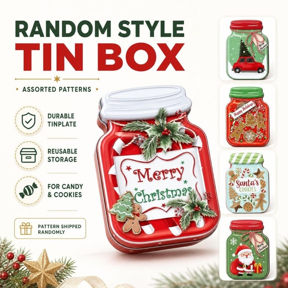 กล่องโลหะพกพาสำหรับคริสต์มาส พ - Tin Container Lid บทวิจารณ์และราคา